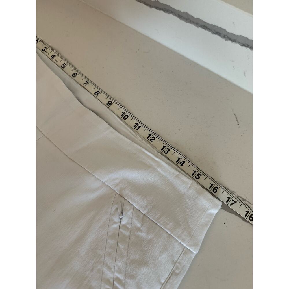 Renuar Women's Capris White Stretch Waist Dress Pants Size 12 - Picture 5 of 9
